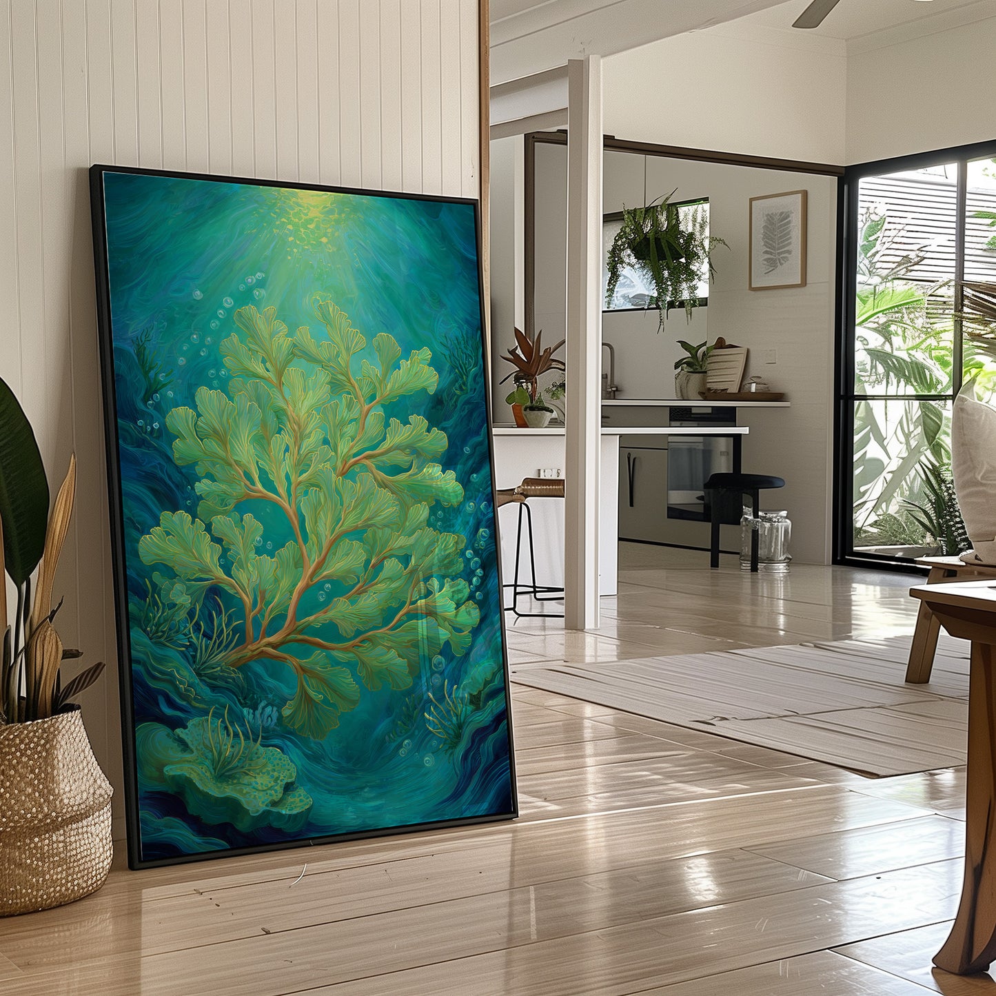 Seafoam Dances In Sunlit Depths