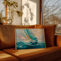 Sailing Through Dawn's Soft Glow