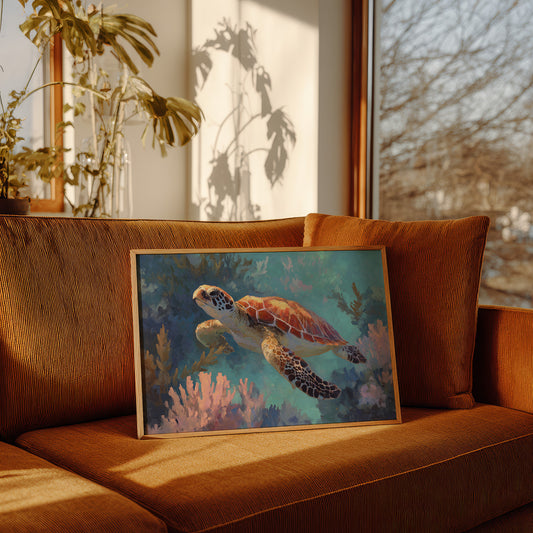 Ancient Voyager Through Turquoise Depths