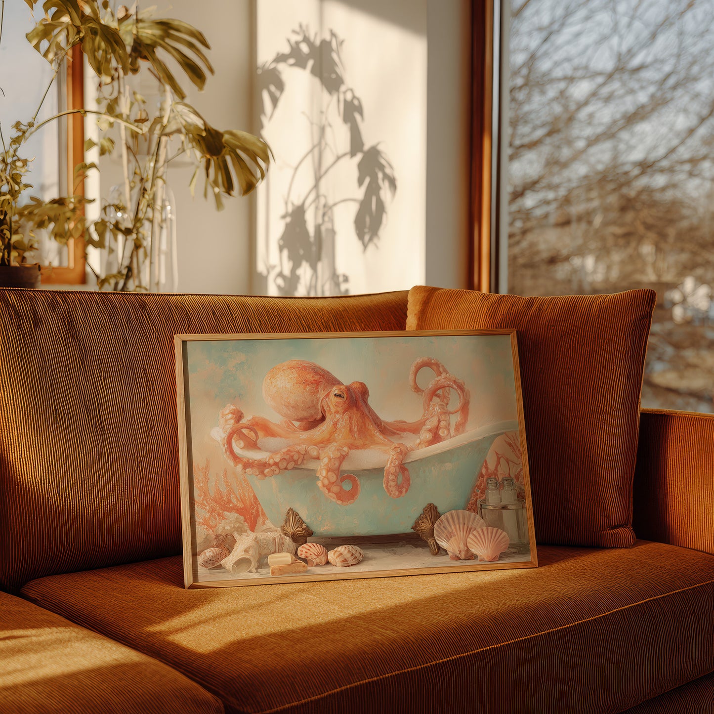 Tentacles Drift In Coral Daydream