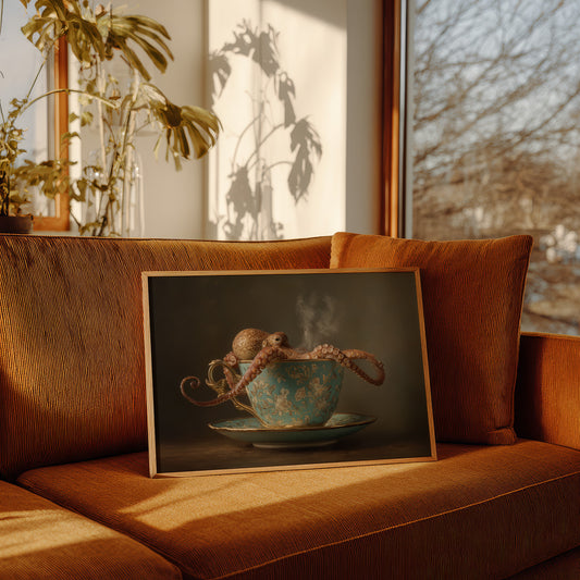 Curious Tentacles In Vintage Teacup