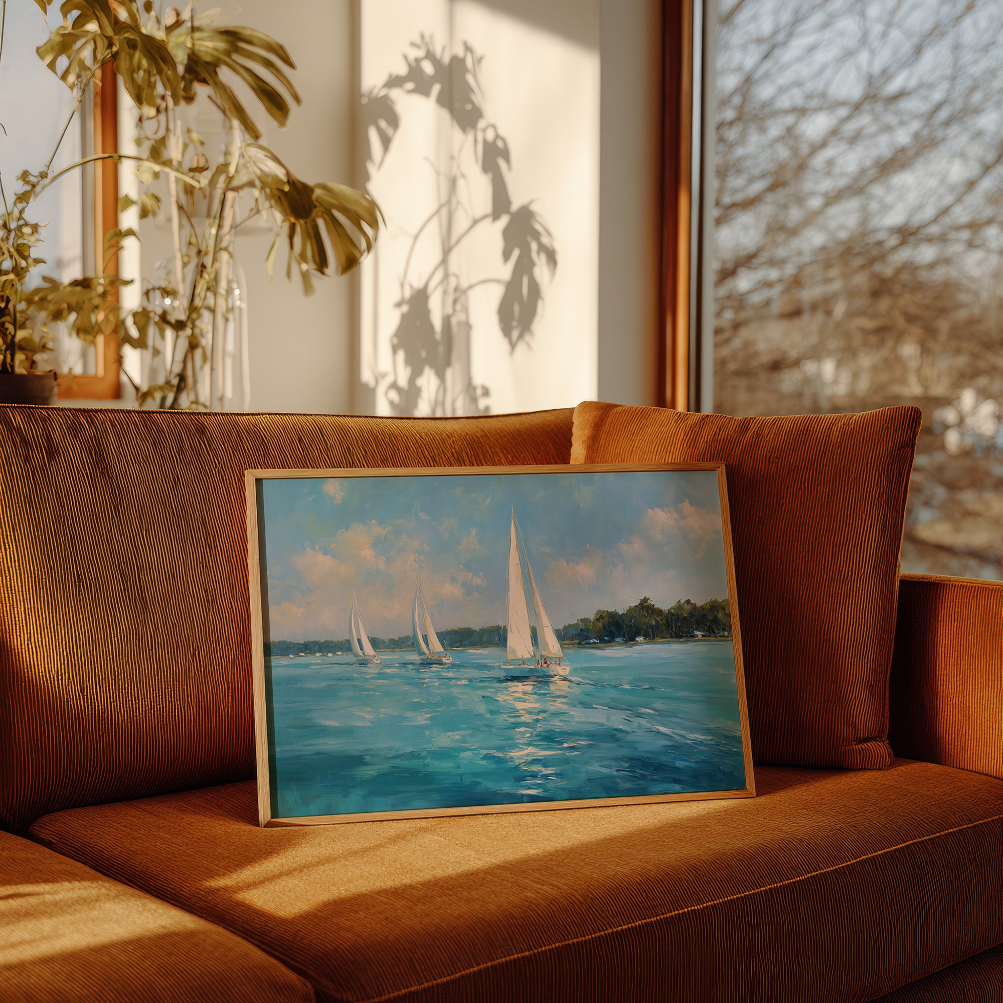 Sailing Through Azure Summer Skies