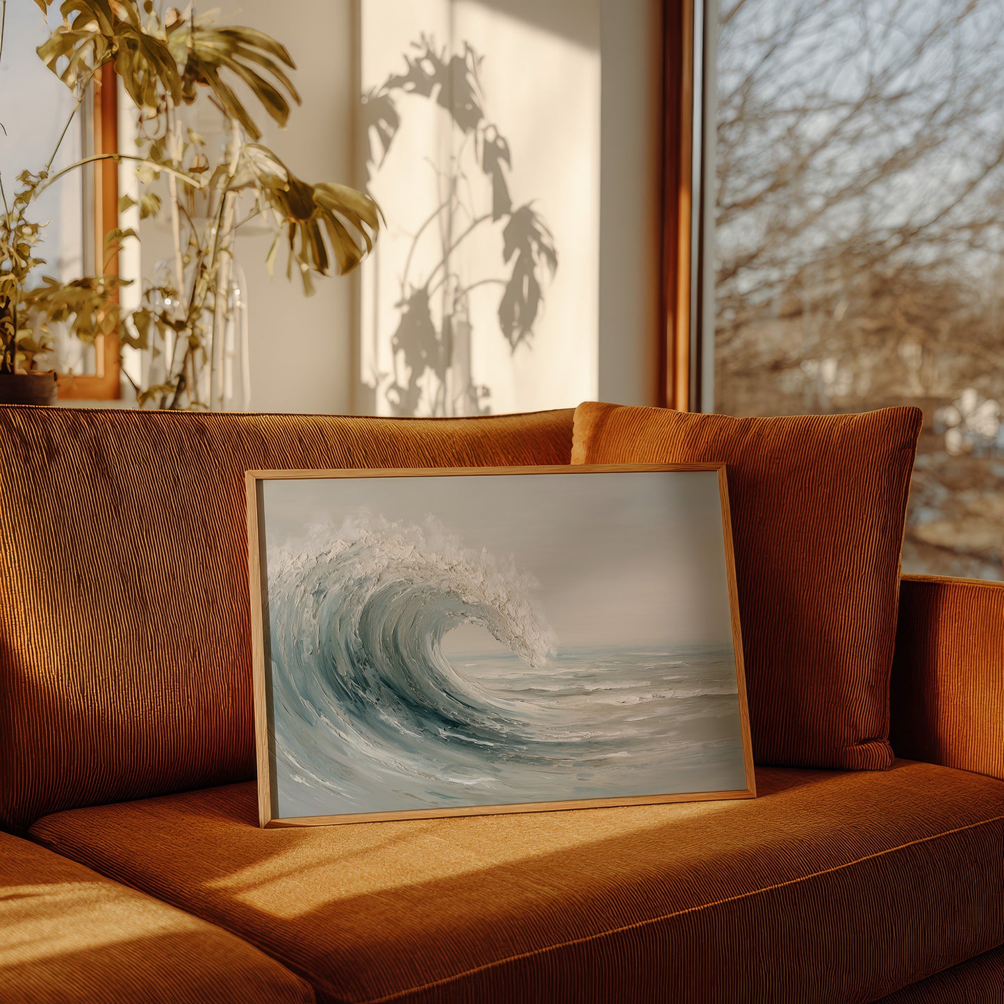 Ocean's Breath Curves Into Light