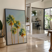 Palms Bathed In Coastal Light