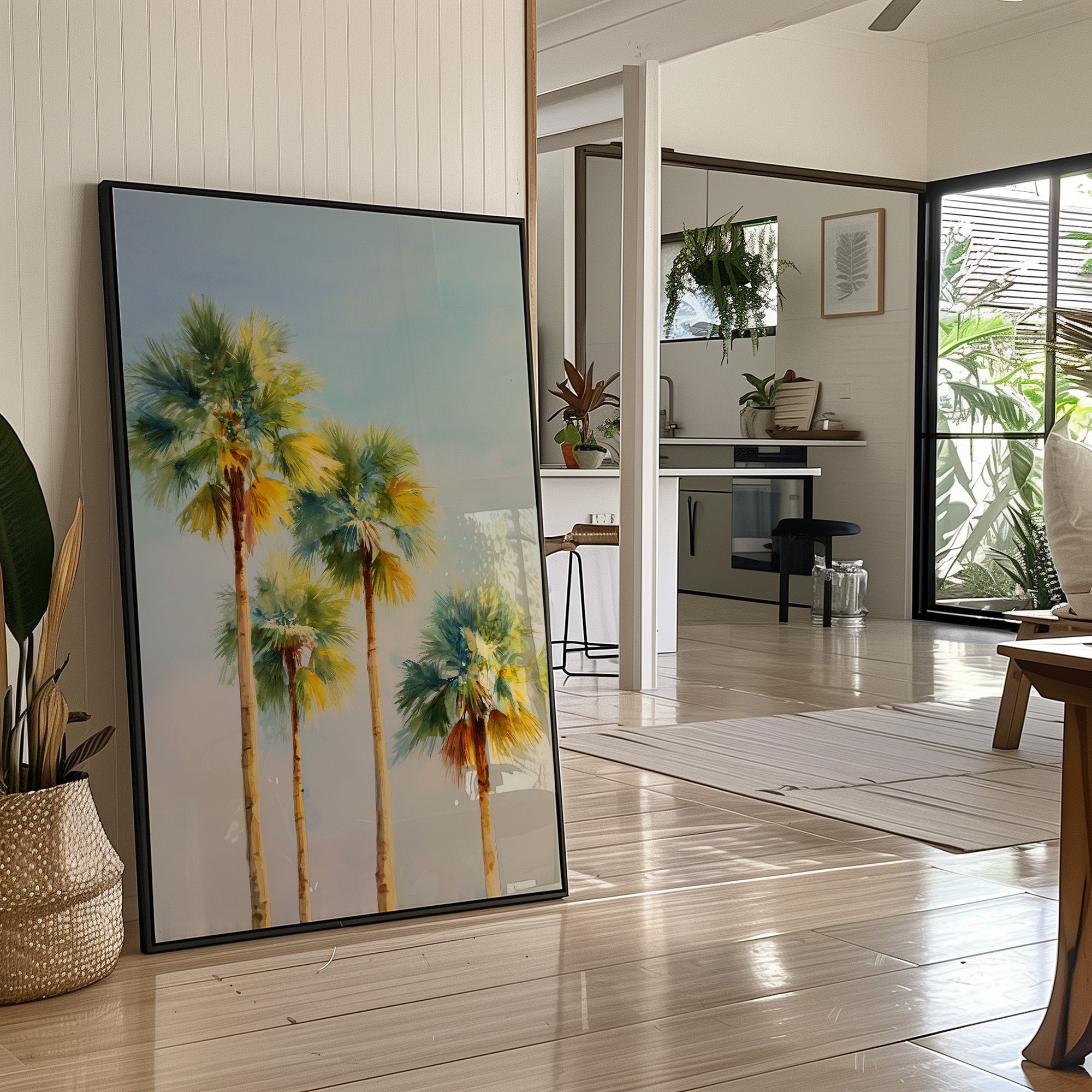 Palms Bathed In Coastal Light