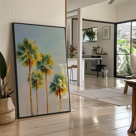 Palms Bathed In Coastal Light