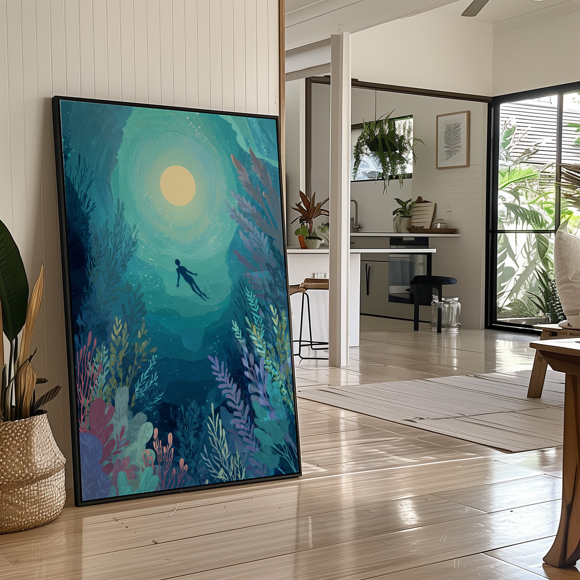 Moonlit Depths Beckon Silently