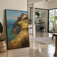 Mediterranean Cliffs Catch Summer Light