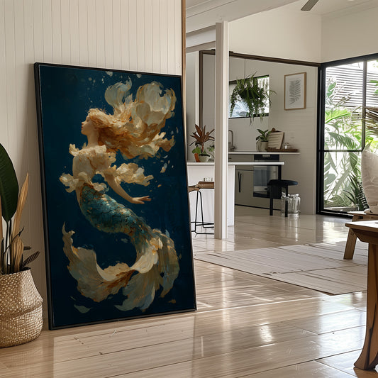 Seafoam Dances Through Teal Depths