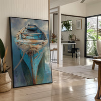 Azure Vessel Awaits The Tide