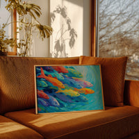 Vibrant Shoal Rides Turquoise Currents