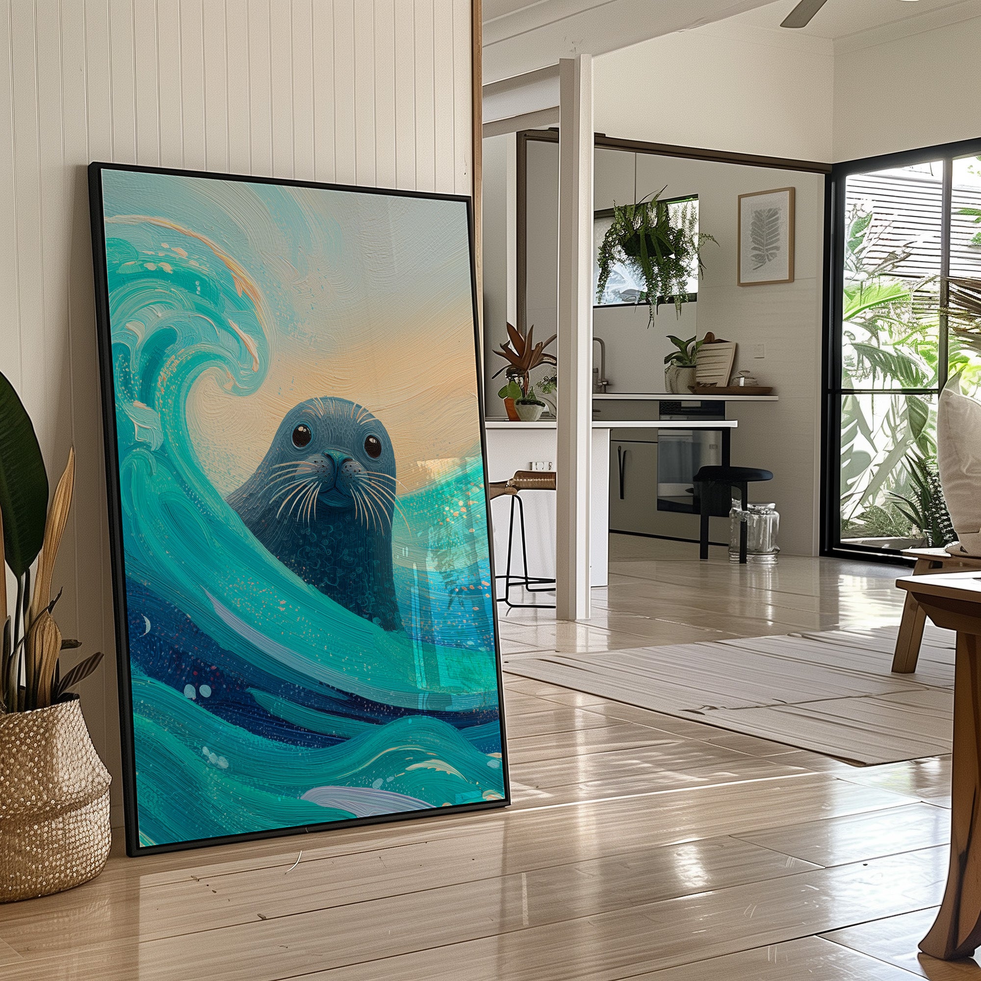 Ocean Soul Peers Through Waves