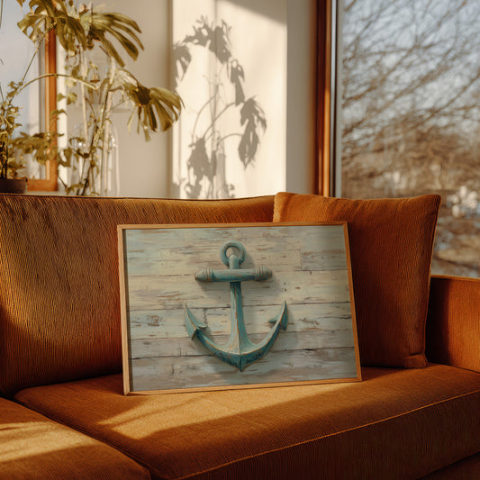 Weathered Blue Holds Coastal Memory