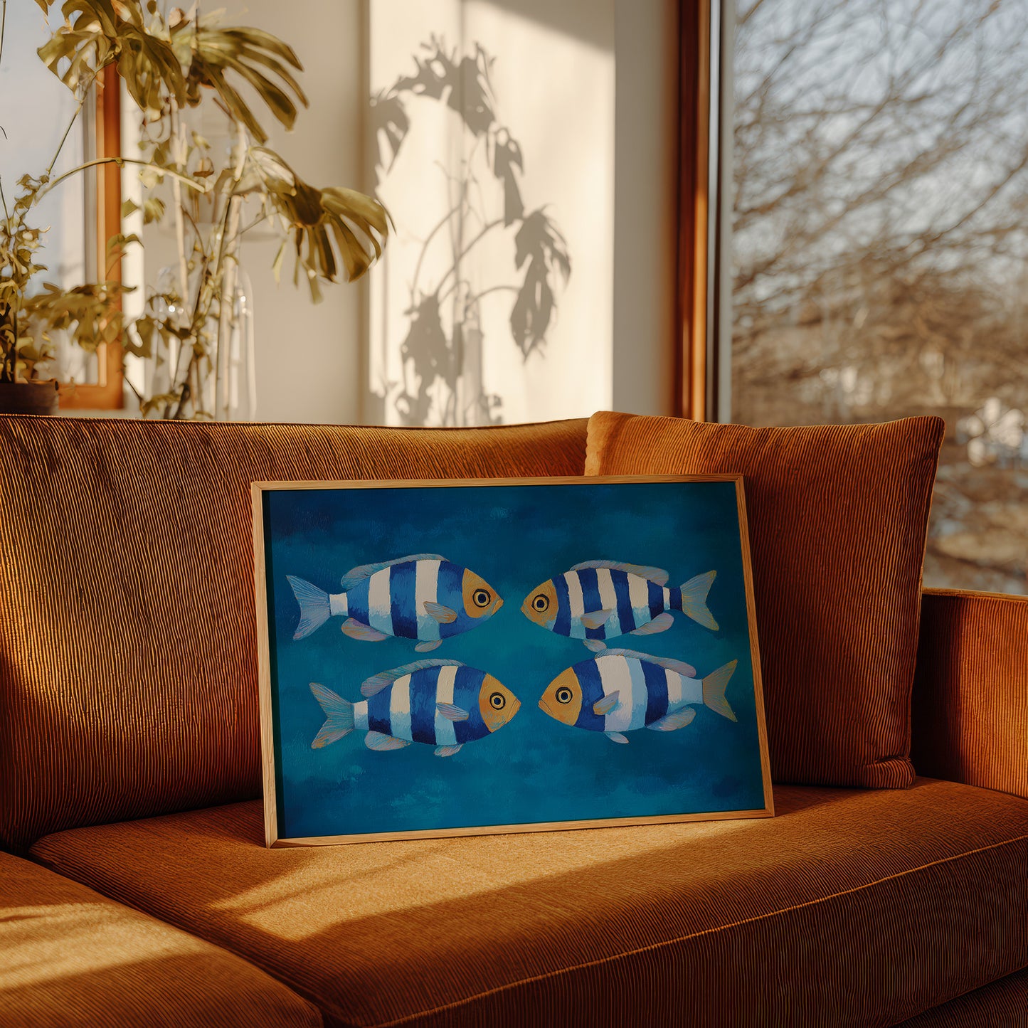 Striped Swimmers Meet At Sea