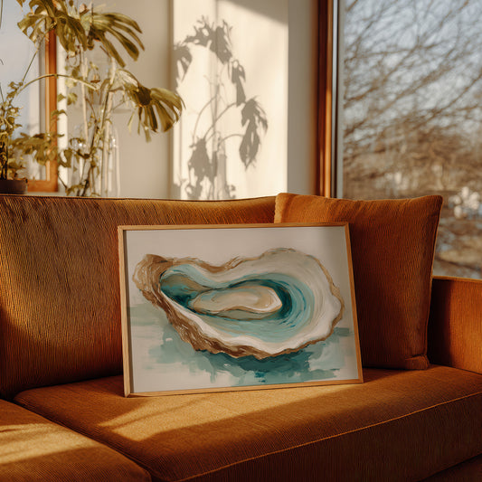 Tides Curl Within Pearl Shell