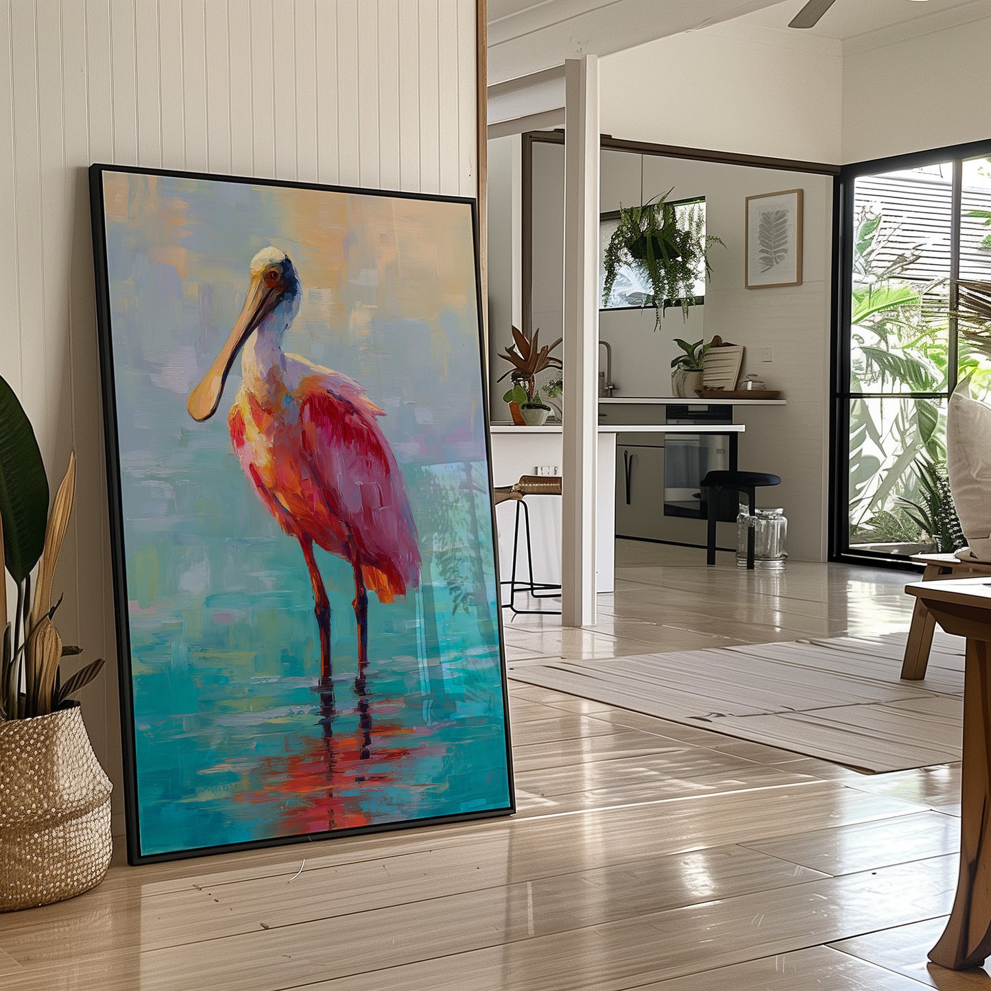 Coral Wader In Turquoise Shallows