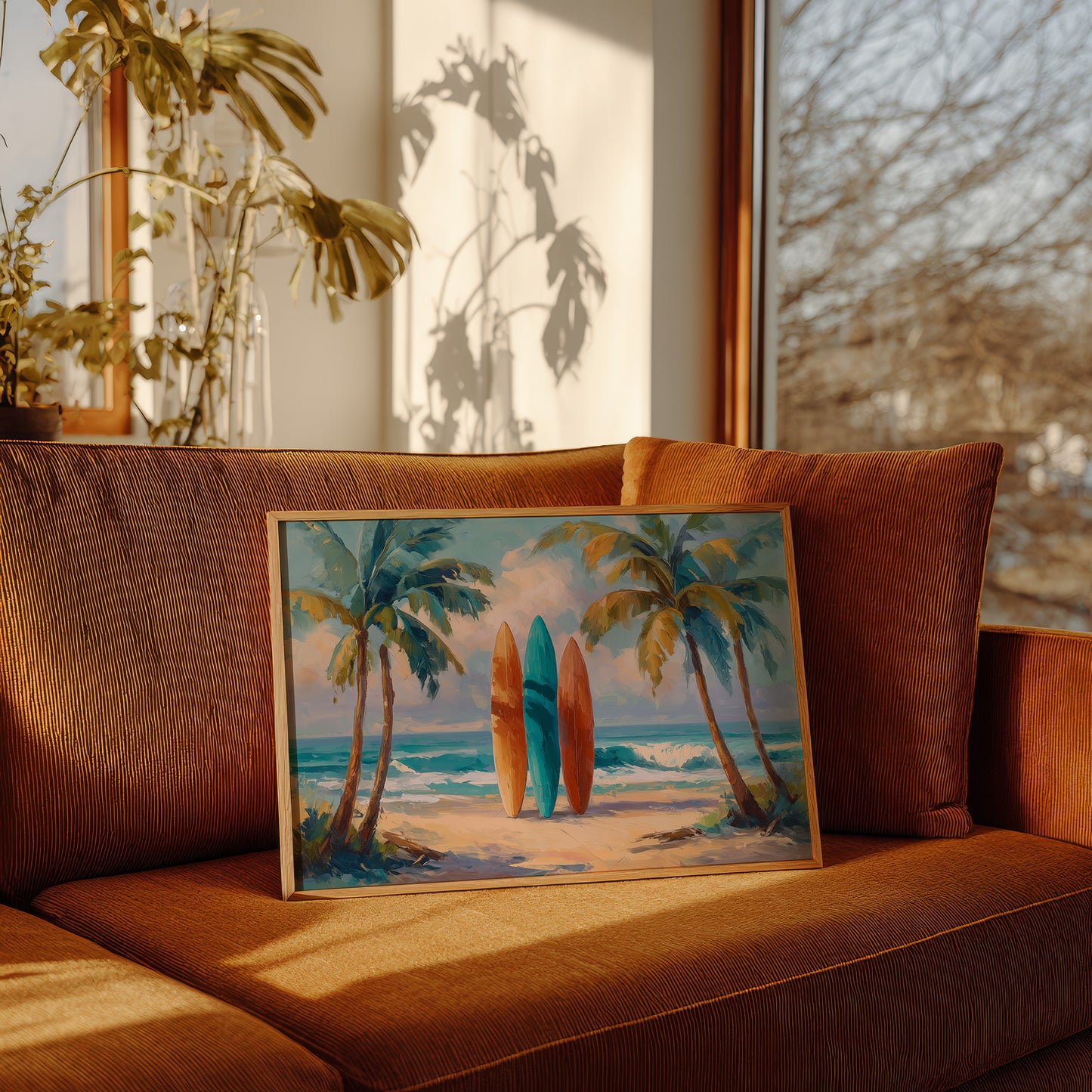 Surfboards Await Turquoise Tides