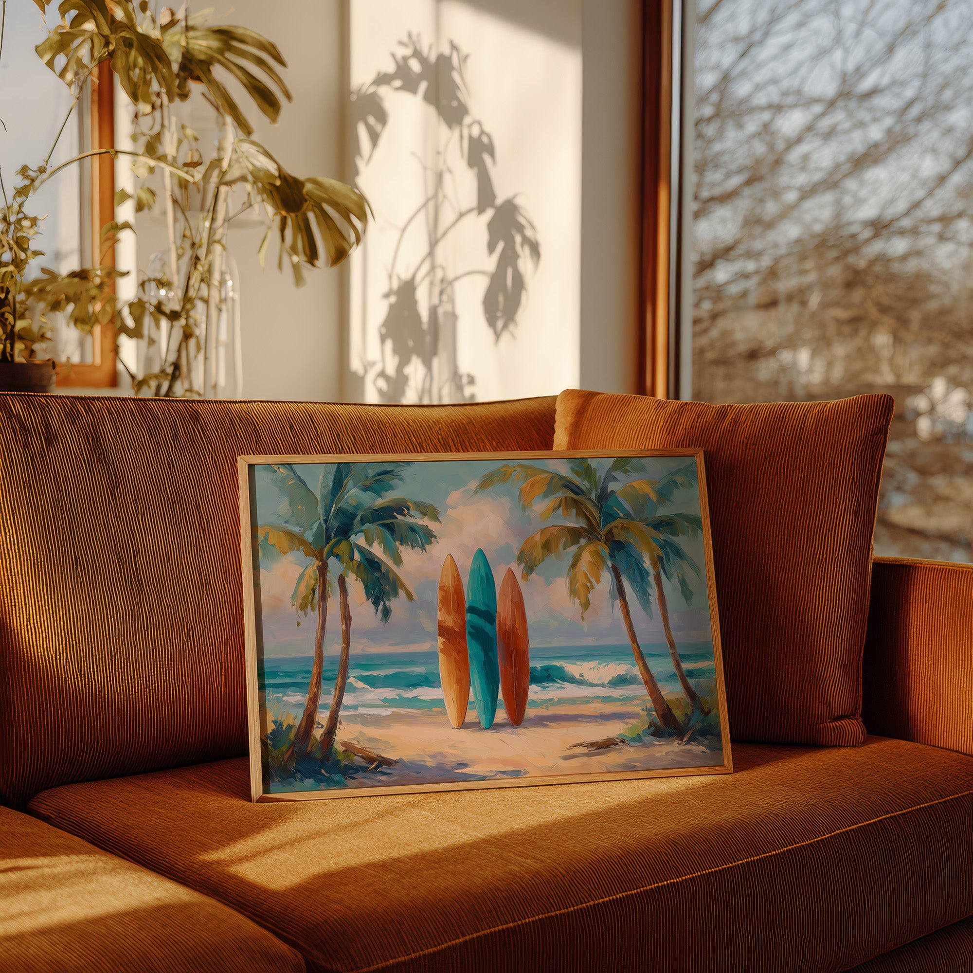 Surfboards Await Turquoise Tides