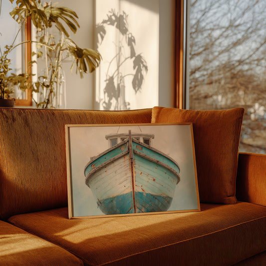 Weathered Vessel Awaits The Tide