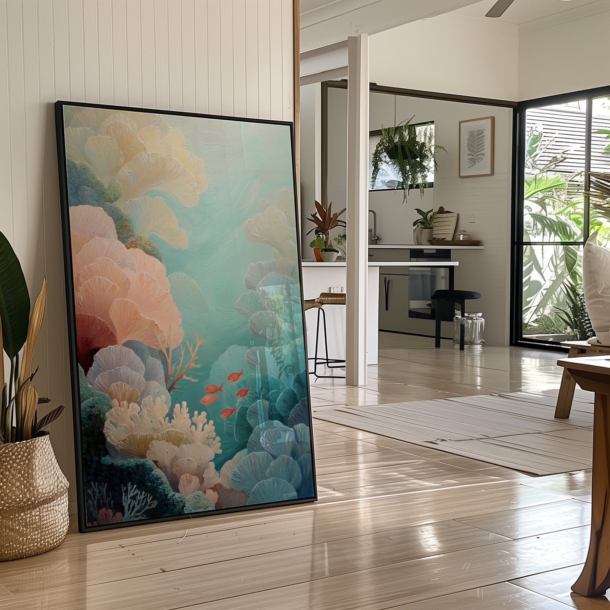 Coral Gardens Dance In Aqua