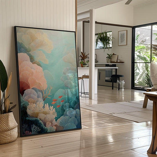 Coral Gardens Dance In Aqua