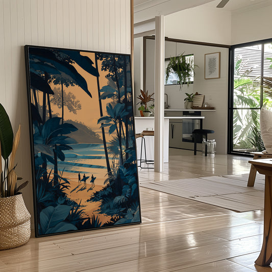 Surfers Chase Golden Hour Tides