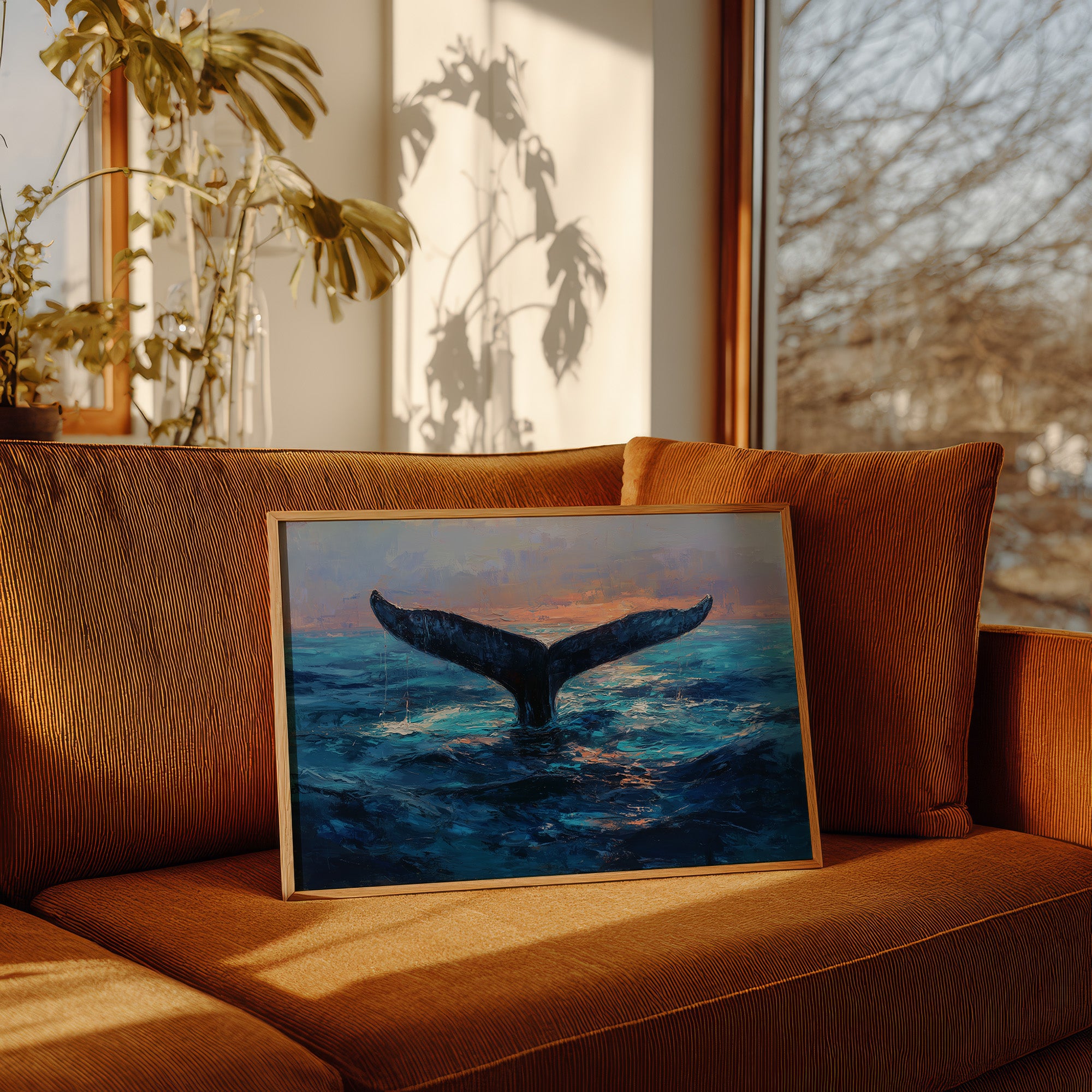 Ocean Giants Beneath Sunset Skies