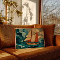 Sailing Through Teal Tempests