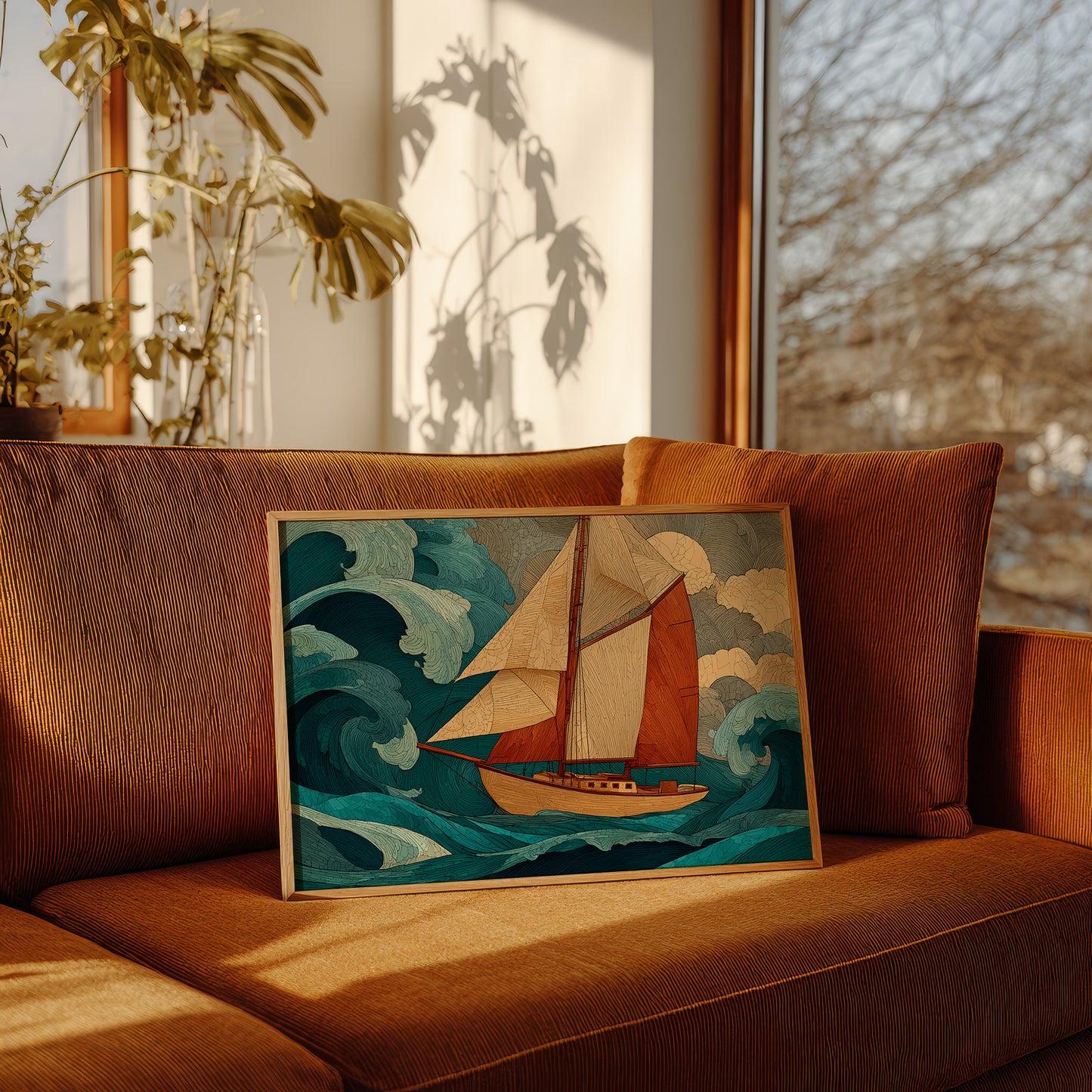 Sailing Through Teal Tempests