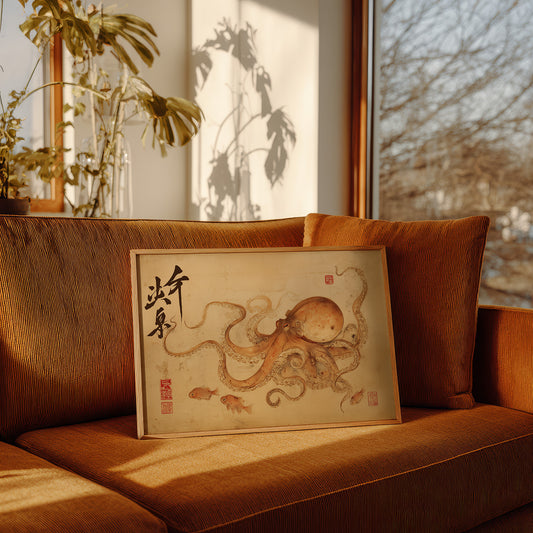 Ancient Seas On Parchment Scroll