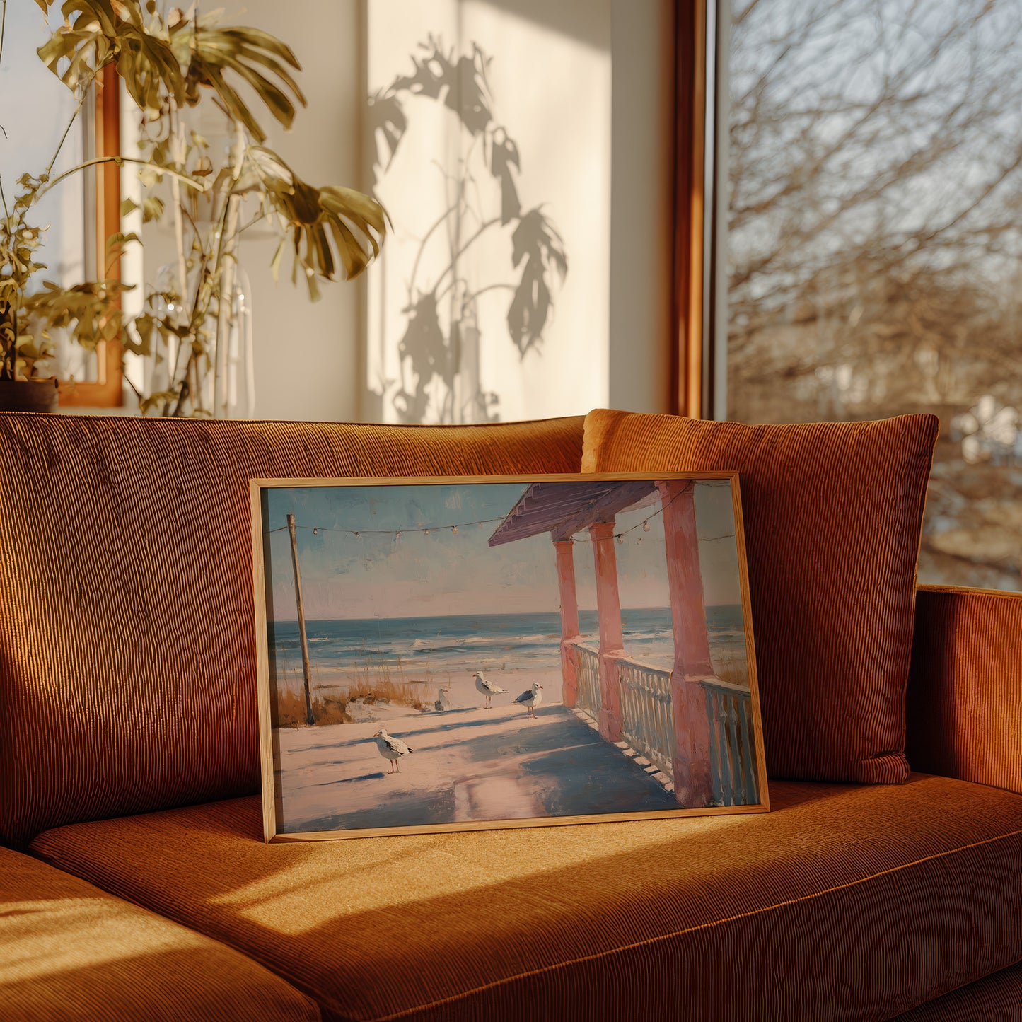 Pink Porch Meets Ocean Tides