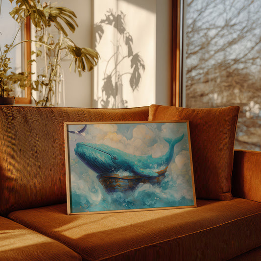 Ocean Giant Drifts Through Clouds