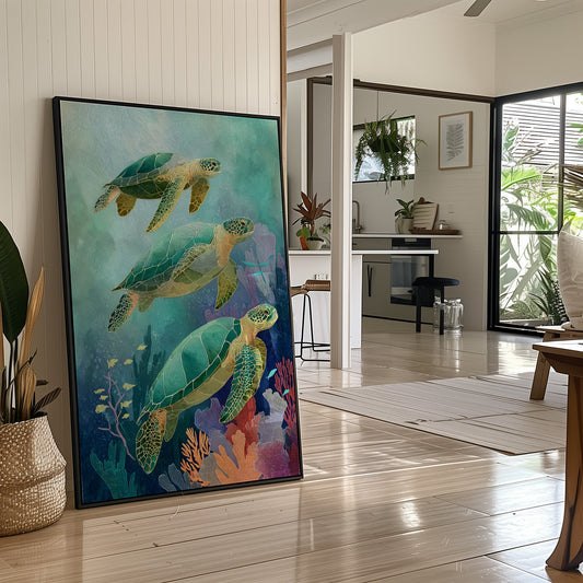 Sea Dancers In Coral Light