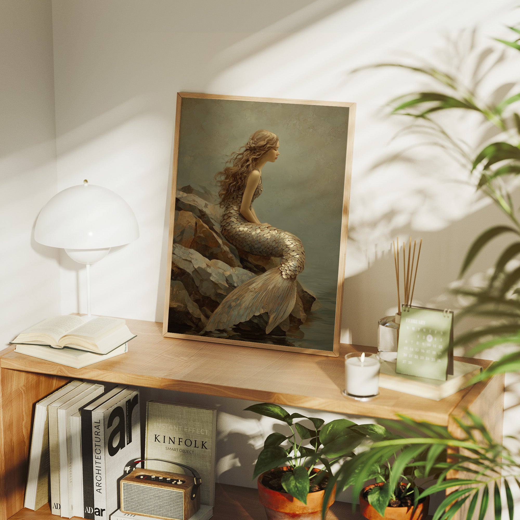 Golden Scales Against Coastal Stone