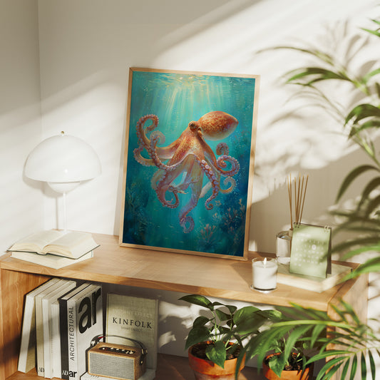 Cerulean Embrace of Eight Arms