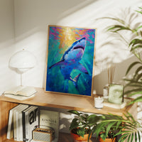 Neon Predator Rises From Depths