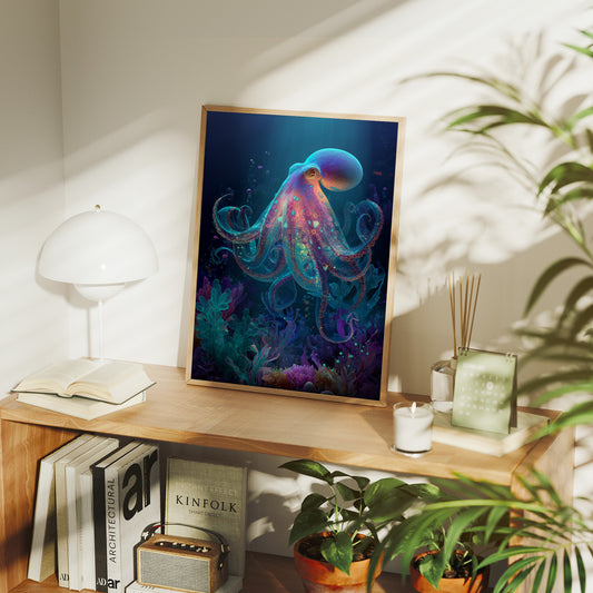 Luminous Tentacles Embrace Abyssal Gardens