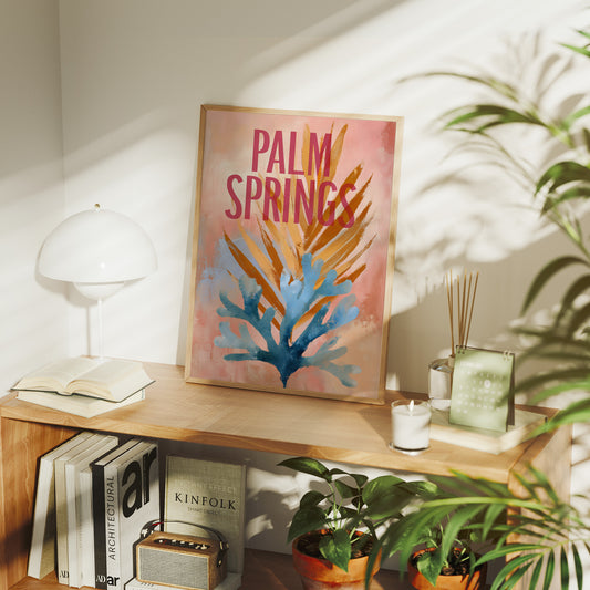 Desert Oasis Beckons In Coral Haze