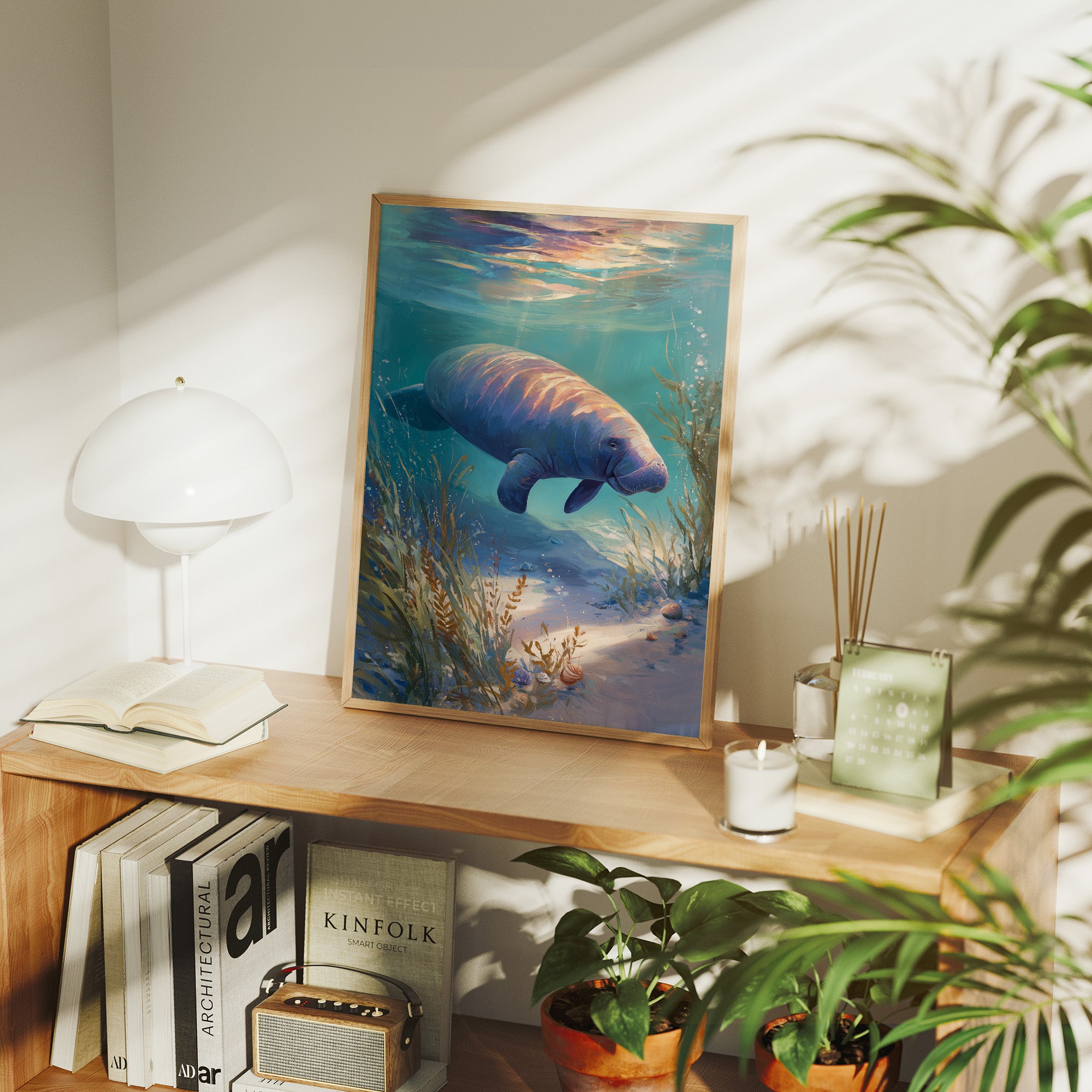 Gentle Giant Glides Through Crystal Waters