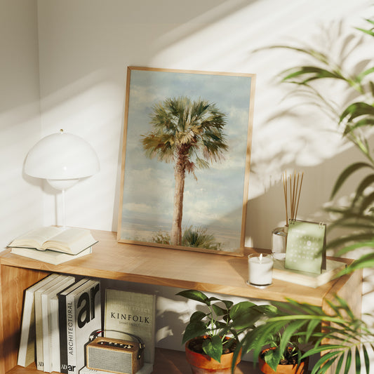 Solitary Palm Whispers Coastal Secrets