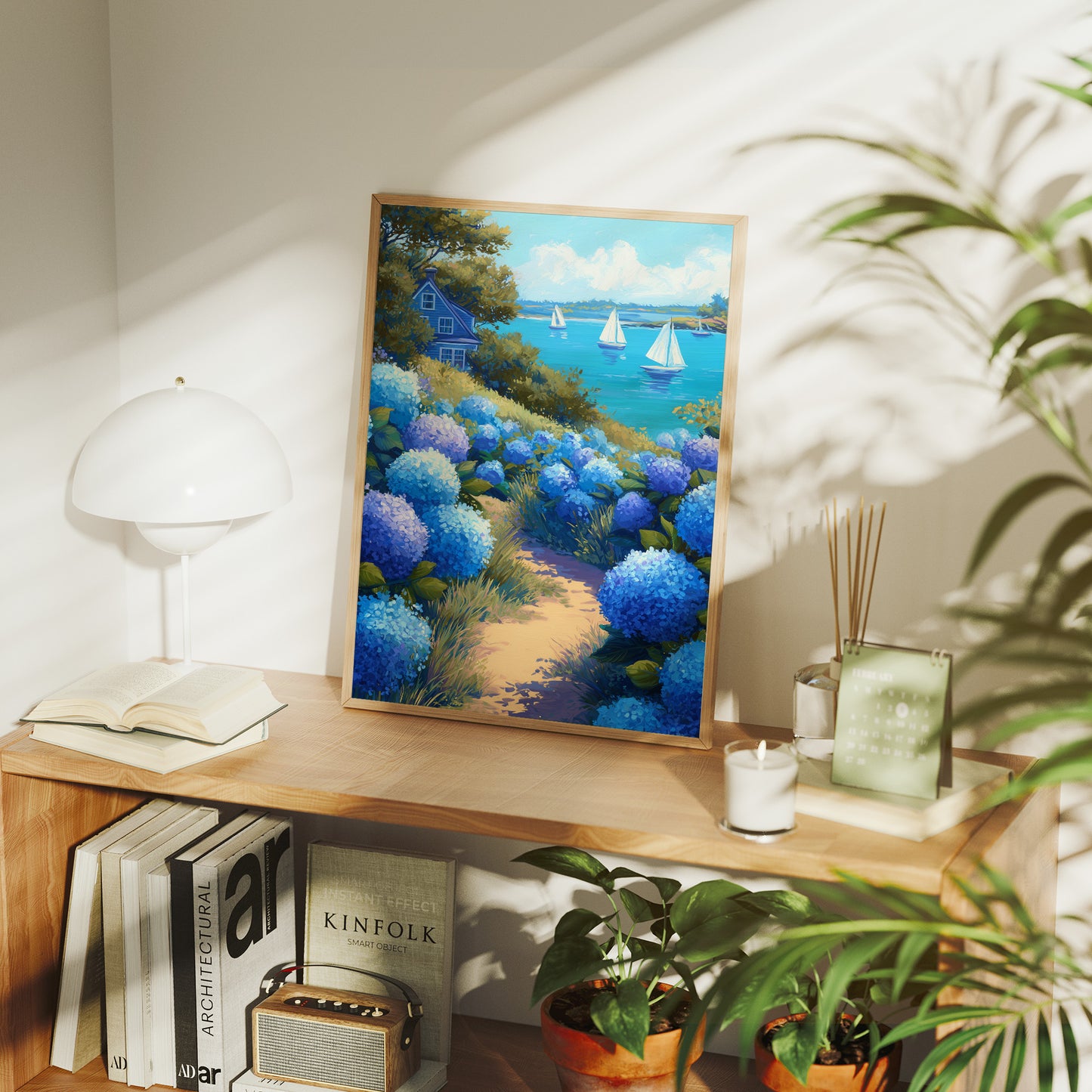 Hydrangea Path to Coastal Serenity