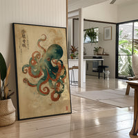 Emerald Tentacles Embrace Ancient Scrolls