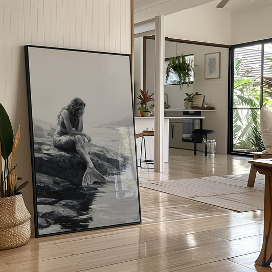 Monochrome Myths At Ocean's Edge