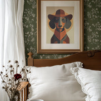 Western Hound's Geometric Portrait