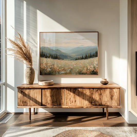 Wildflower Valley Breathes Morning Mist