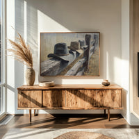 Weathered Legacy: Cowboy Hats at Rest