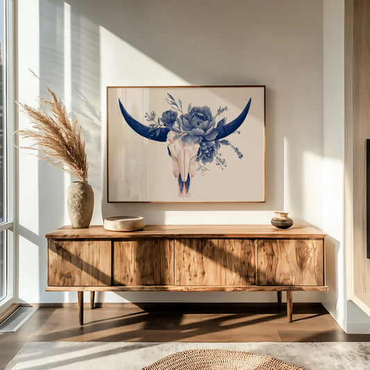 Indigo Blooms Upon Desert Remains