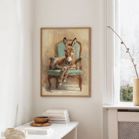 Regal Donkey Claims Velvet Throne
