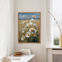 Sunlit Daisies Dance in Golden Fields