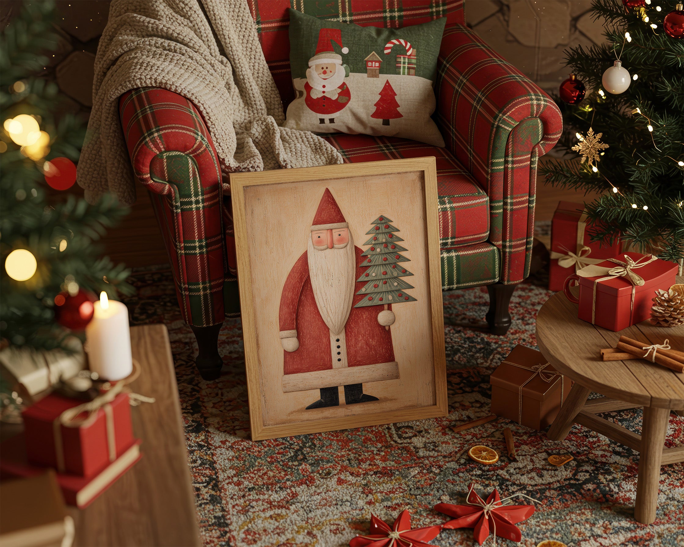 Whimsical Santa of Yuletide Traditions